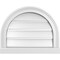 Ekena Millwork Round Top Surface Mount PVC Gable Vent: Functional, w/ 2"W x 2"P Brickmould Sill Frame, 20"W x 16"H GVPRT20X1603SF - alternate 1